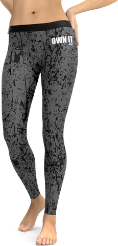 Grey Splash Leggings