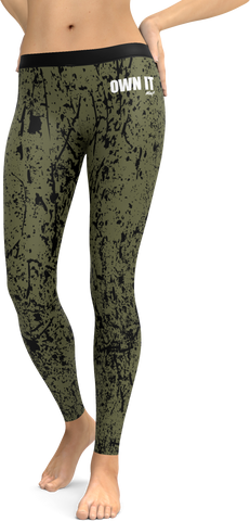 Olive Splash Leggings