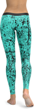 Turquoise Splash Leggings