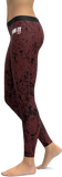 Burgundy Splash Leggings