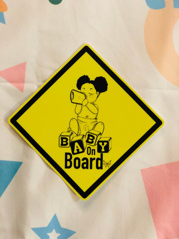 Baby Girl on Board (Sticker) 5"x5"