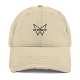 My World Fit Distressed Dad Hat